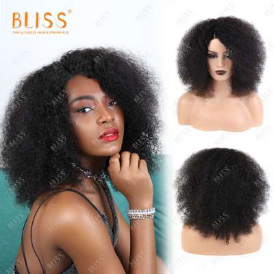 Bliss 4x4 Closure Wig Afro Kinky Curly Human Hair Wigs for Black Women Perruque Cheveux Humain